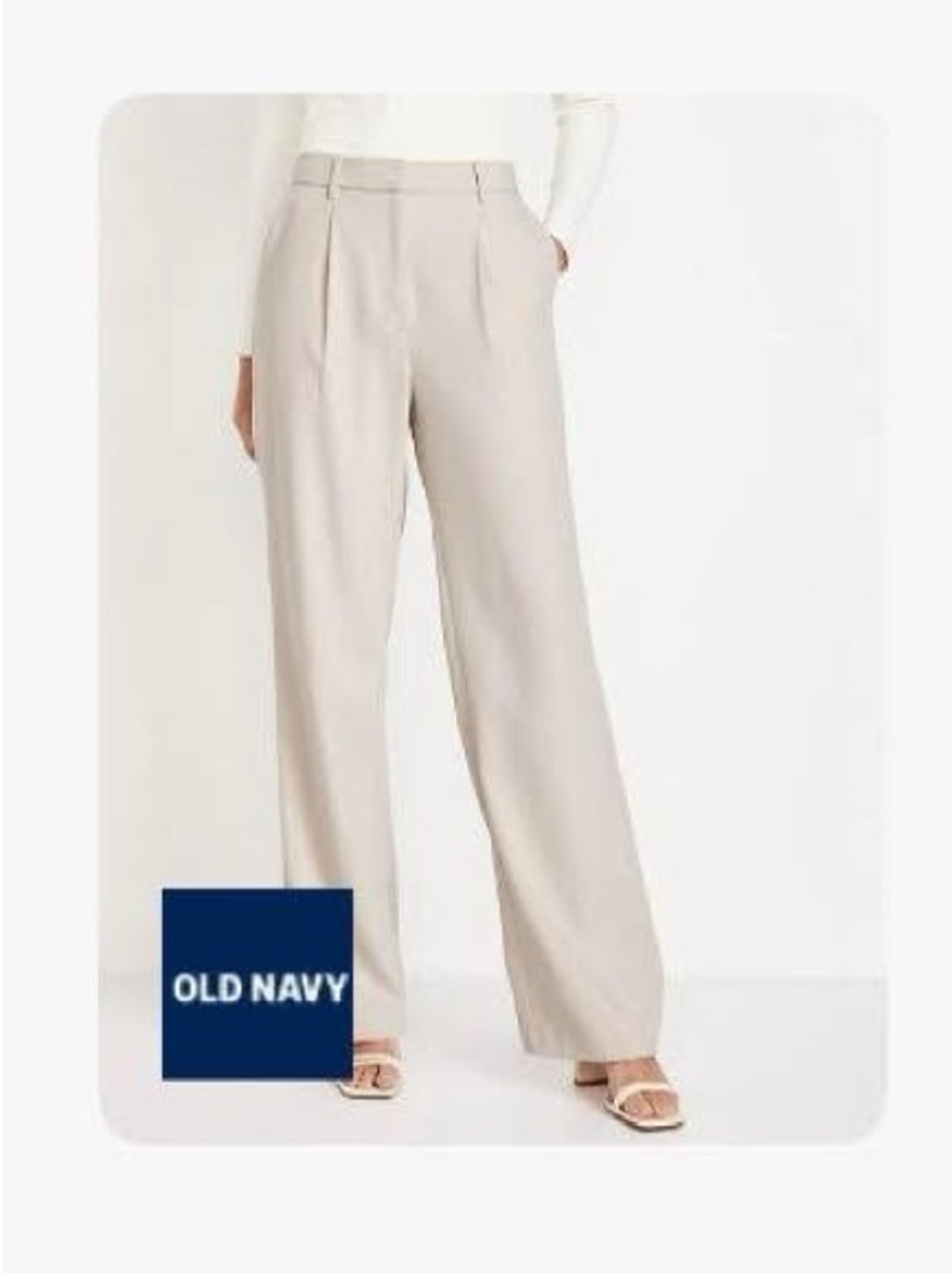 Old Navy Women's Wide Leg Pants — Light Taupe